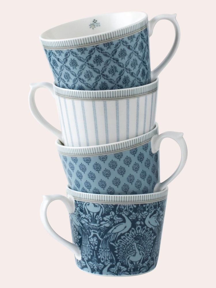 Laura Ashley Blue Bone China Set of 4 Mug Sets - Image 3 of 3 Laura Ashley Blue Bone China Set of 4 Mug Sets - Image 3 of 3
