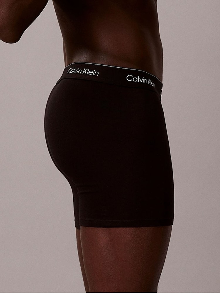 Calvin Klein Black Icon Cotton Stretch Boxer Briefs 7 Pack - Image 2 of 5