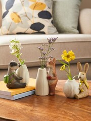 Set of 3 Woodland Animal Mini Vases - Изображение 1 из 4