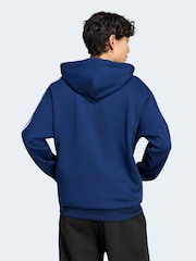 adidas 필수품 3-스트라이프 프렌치 테리 풀-지퍼 후디 - 6의 이미지 2