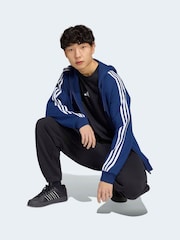 adidas 필수품 3-스트라이프 프렌치 테리 풀-지퍼 후디 - 6의 이미지 3
