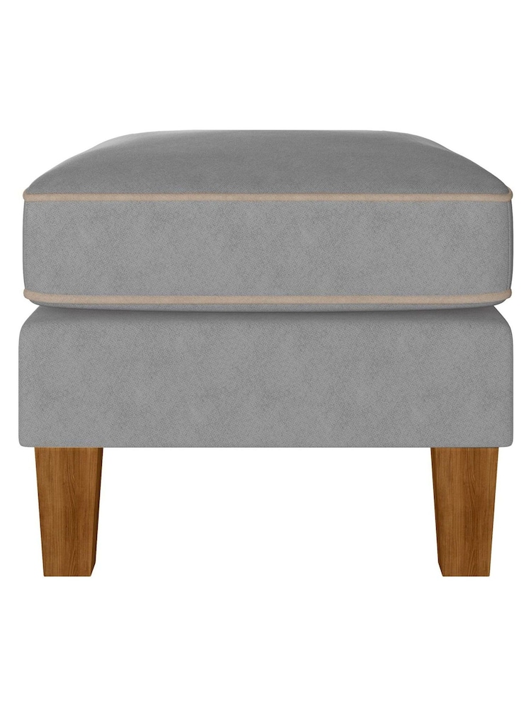 Novogratz Grey Transitional Design Small Spaces NG Bowen Ottoman - Image 2 of 4