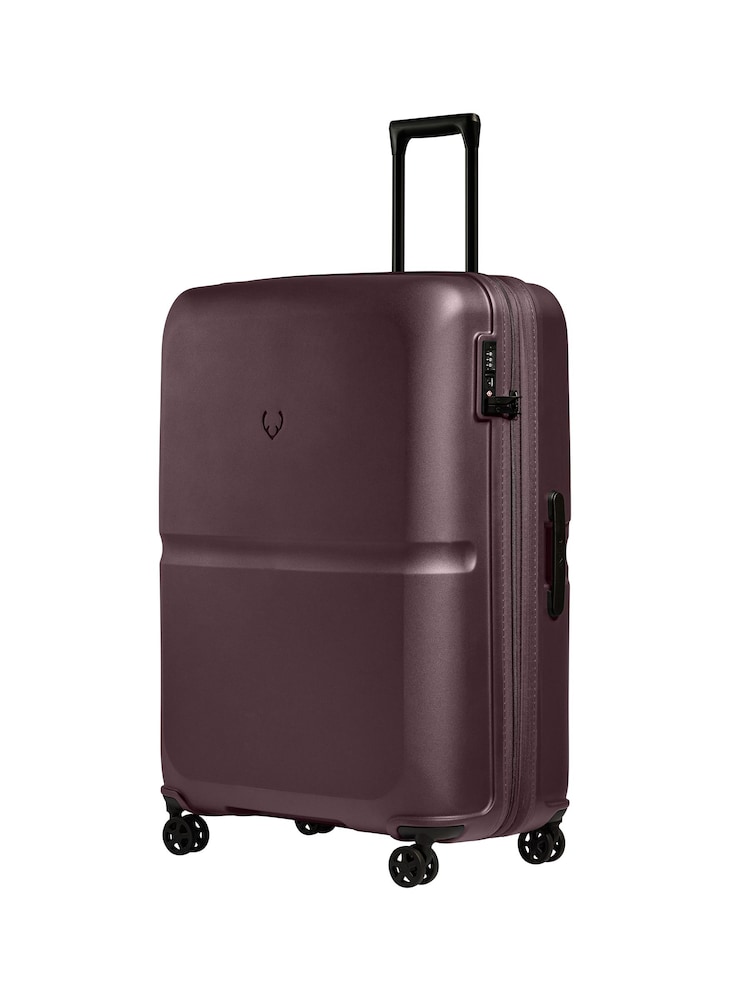 Antler Purple Single Stripe Large 81cm Expandable Suitcase. - Image 2 of 6