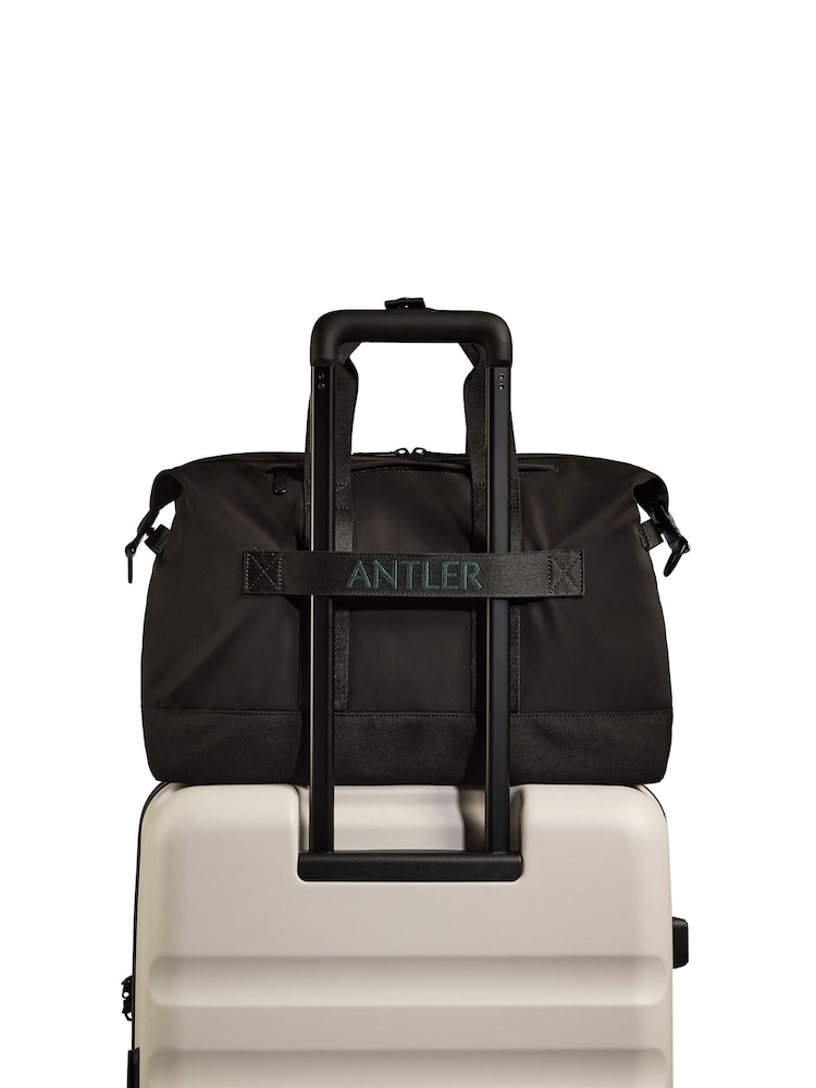 Antler Black Icon Collection Overnight Bag - Image 3 of 3 Antler Black Icon Collection Overnight Bag - Image 3 of 3