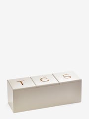 Cream Bamboo Tea, Coffee & Sugar Storage Box - Image 3 of 3