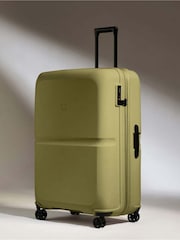 Antler Green Single Stripe 81cm Expandable Large Hardcase Spinner Suitcase - Image 1 of 5