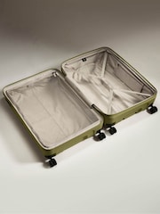 Antler Green Single Stripe 81cm Expandable Large Hardcase Spinner Suitcase - Image 2 of 5