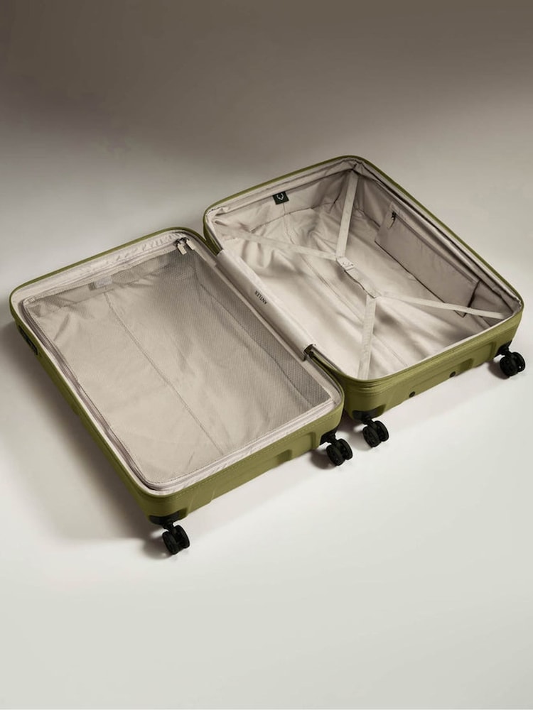 Antler Green Single Stripe 81cm Expandable Large Hardcase Spinner Suitcase - Image 2 of 5 Antler Green Single Stripe 81cm Expandable Large Hardcase Spinner Suitcase - Image 2 of 5