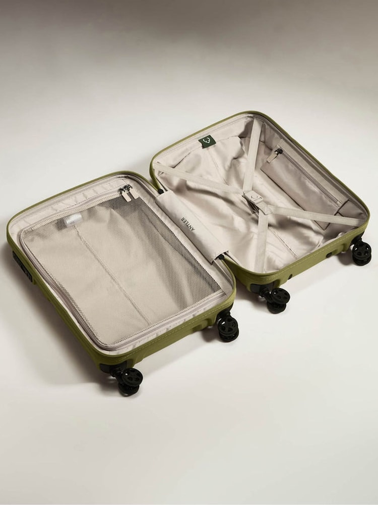 Antler Green Single Stripe Cabin 4-Wheel Standard Spinner - Image 5 of 5 Antler Green Single Stripe Cabin 4-Wheel Standard Spinner - Image 5 of 5