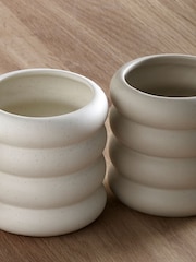 Set of 2 Natural Speckle Mugs - Image 2 of 4