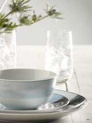 Teal Blue Hamish The Highland Cow 12 Piece Dinner Set - Image 2 of 4
