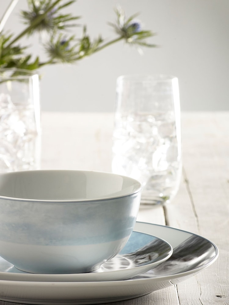 Teal Blue Hamish The Highland Cow 12 Piece Dinner Set - Image 2 of 4