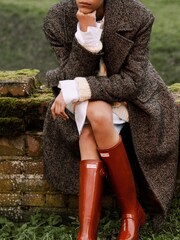 Hunter Black Original Tall Gloss Wellies - Image 6 of 8