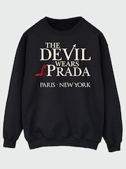 Brands In Black Disney Devil Wears Prada Logo Paris Sweatshirt - Image 2 of 4