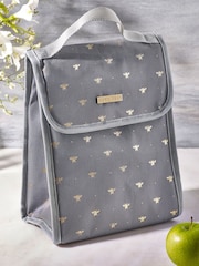 Grey Bee Print Lunch Bag - Image 1 of 4