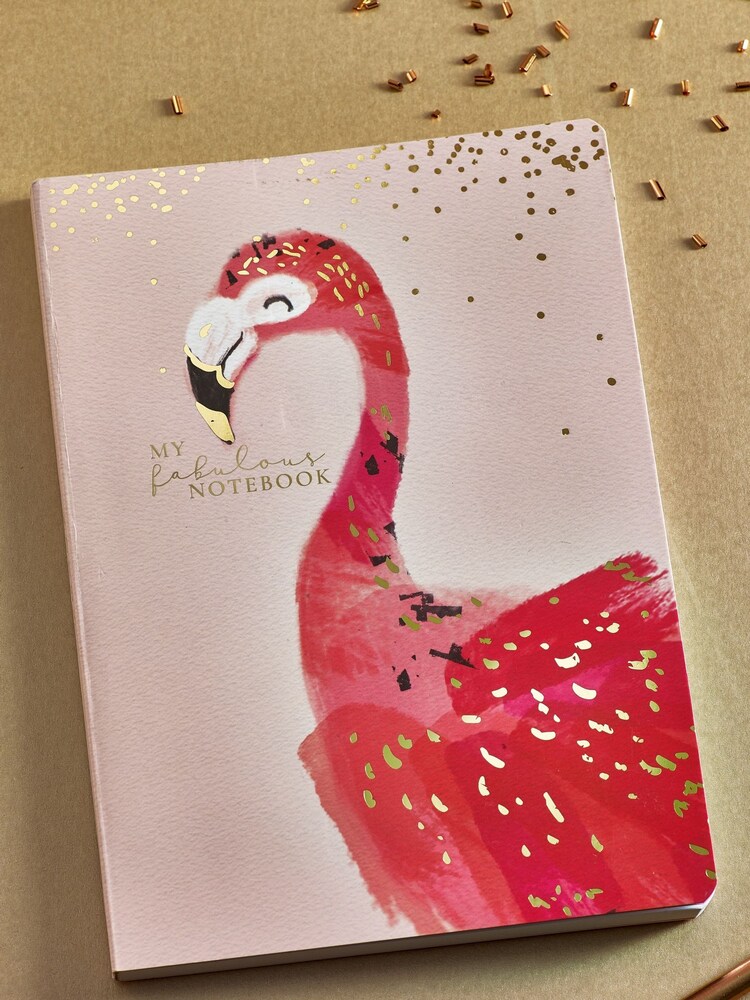 Pink Flamingo A5 Notebook - Image 1 of 4