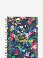 Navy Tropical Floral A5 Notebook - Image 2 of 4