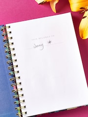 Navy Tropical Floral A5 Notebook - Image 4 of 4