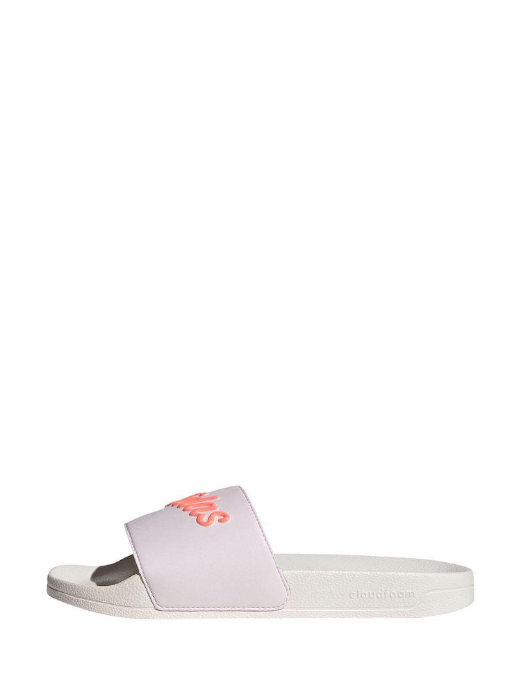 adidas Pink Sportswear Adilette Shower Sliders - Image 2 of 8