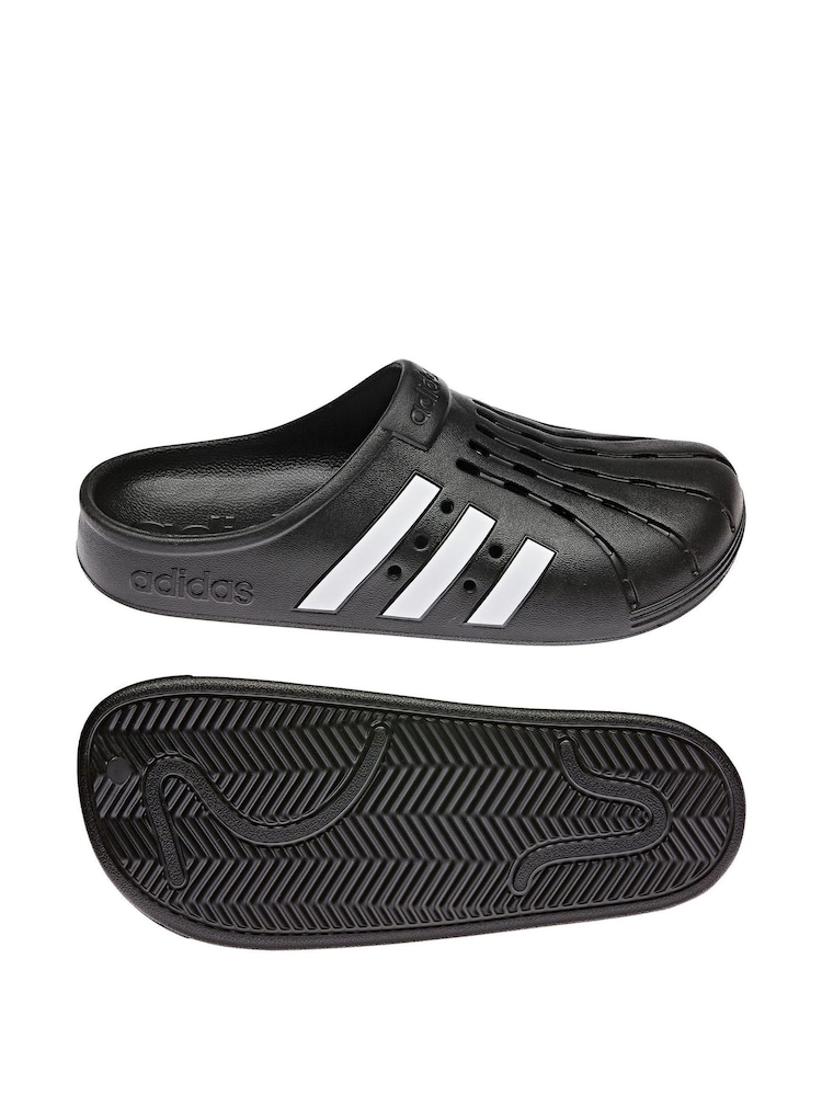 adidas Black Adilette Clogs - Image 2 of 8 adidas Black Adilette Clogs - Image 2 of 8