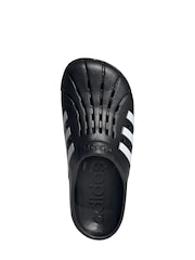 adidas Black Adilette Clogs - Image 6 of 8