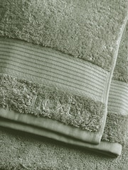 Green Sage Mid Egyptian Cotton Towel - Image 3 of 5