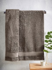 Natural Dark Egyptian Cotton Towel - Image 2 of 6