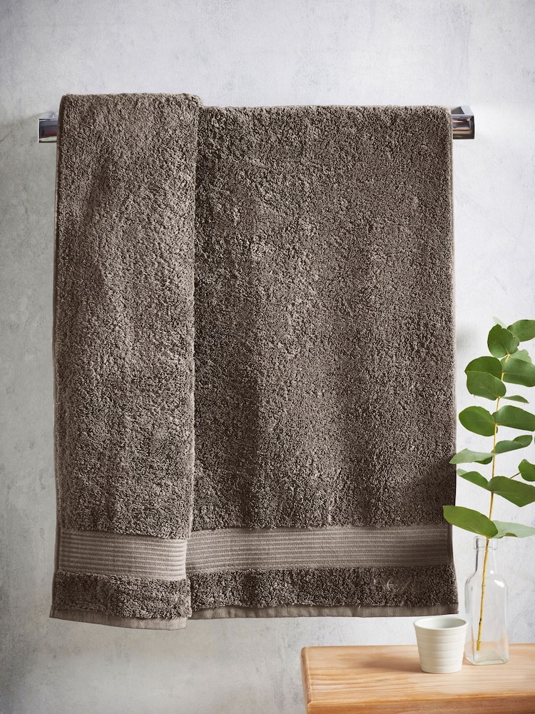 Natural Dark Egyptian Cotton Towel - Image 2 of 6