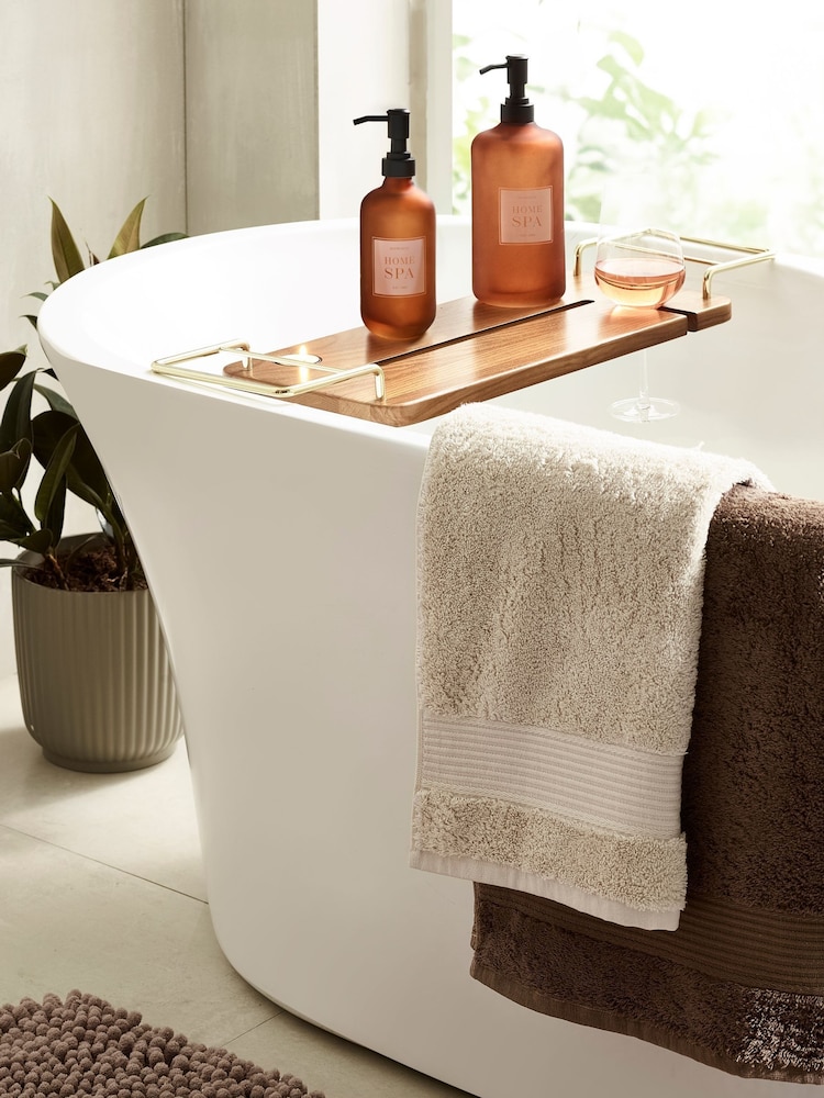 Natural Dark Egyptian Cotton Towel - Image 6 of 6
