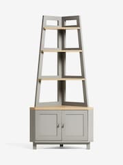 Dove Grey Malvern Oak Effect Corner Shelf - Image 3 of 8