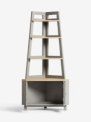Dove Grey Malvern Oak Effect Corner Shelf - Image 4 of 8