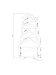Dove Grey Malvern Oak Effect Corner Shelf - Image 8 of 8