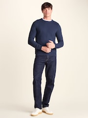 Blå - Tog 24 Ethan Rund hals Knit Jumper - Bild 2 av 6
