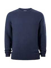 Blå - Tog 24 Ethan Rund hals Knit Jumper - Bild 6 av 6