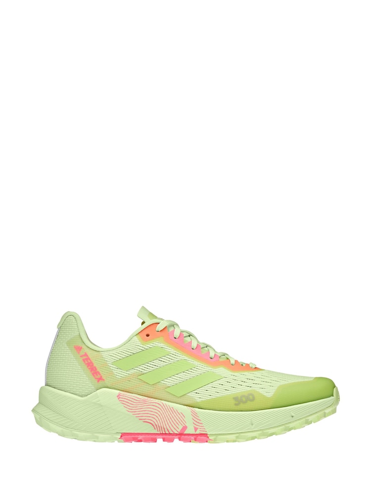 adidas Yellow adidas Terrex Agravic Flow 2 Trail Running Trainers - Image 1 of 3