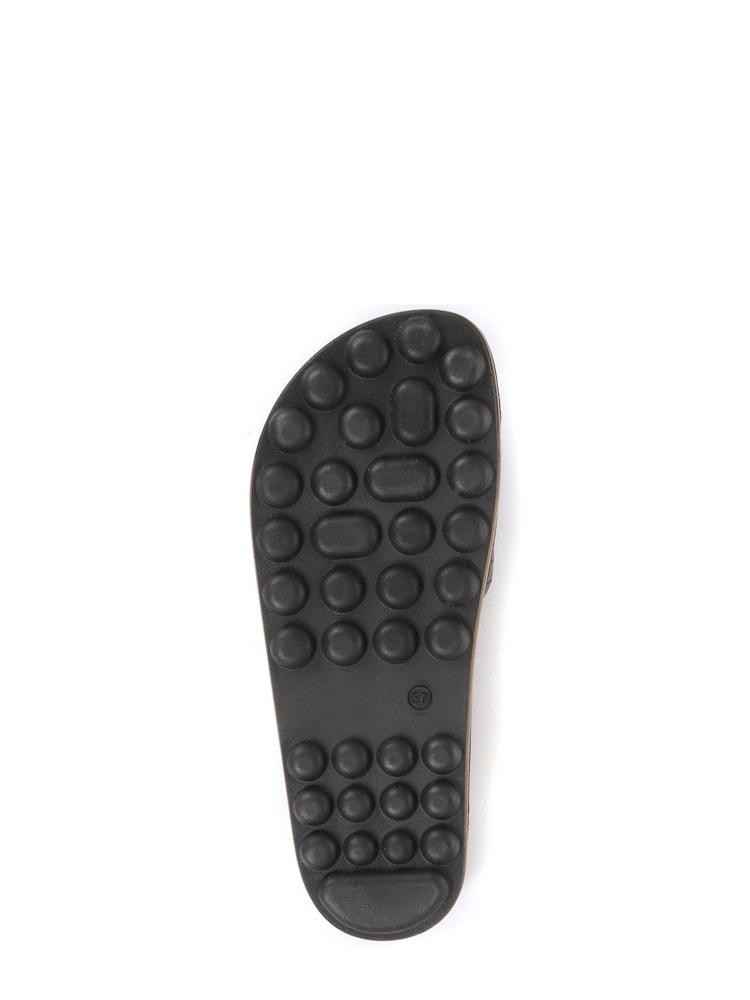 Jones Bootmaker Black South Beach Ladies Buckle Mule Sandals - Image 5 of 5 Jones Bootmaker Black South Beach Ladies Buckle Mule Sandals - Image 5 of 5