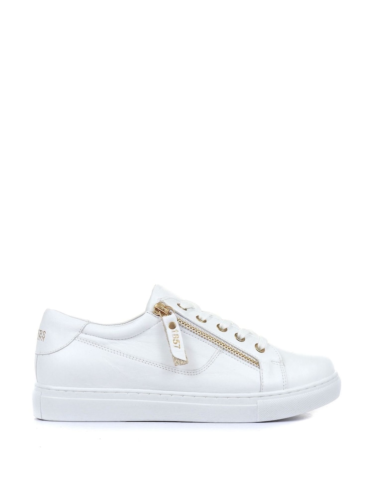 Jones Bootmaker Leather Lace-Up Trainers - Image 2 of 6