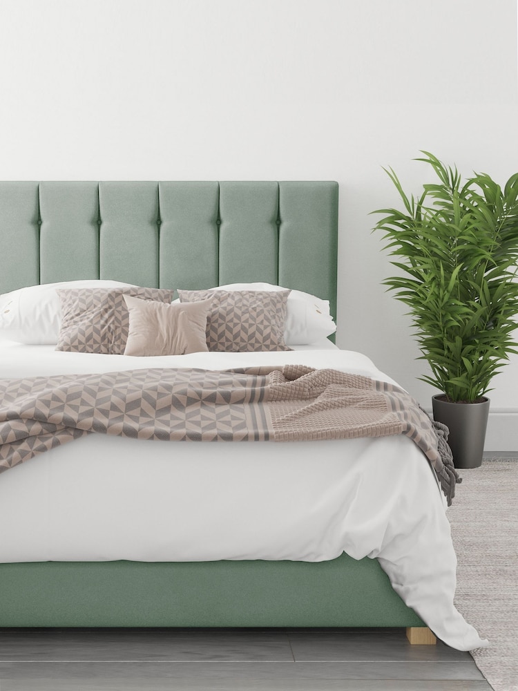 Aspire Furniture Duck Egg Blue Hepburn End Lift Ottoman Storage Bed - Image 1 of 6