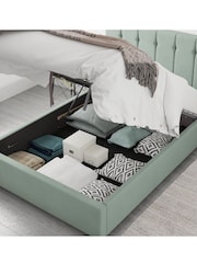 Aspire Furniture Duck Egg Blue Hepburn End Lift Ottoman Storage Bed - Image 2 of 6