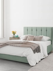 Aspire Furniture Duck Egg Blue Hepburn End Lift Ottoman Storage Bed - Image 3 of 6