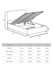 Aspire Furniture Minerals End Lift Sinatra Ottoman Storage Bed - Image 5 of 6