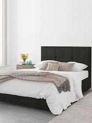 Aspire Furniture Charcoal Grey Caine End Lift Ottoman Storage Bed - Image 3 of 5