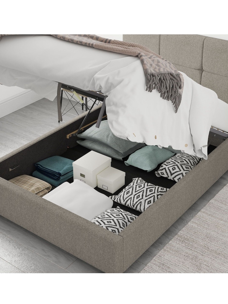 Aspire Furniture Grey Caine End Lift Ottoman Storage Bed - Image 2 of 5