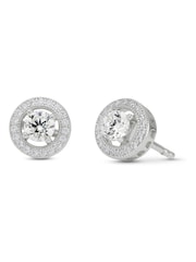 Beaverbrooks Sterling Silver Cubic Zirconia Stud Earrings - Image 2 of 4