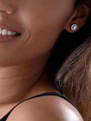 Beaverbrooks Sterling Silver Cubic Zirconia Stud Earrings - Image 3 of 4