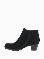 Gabor Olivetti Black Nubuck Oil Ankle Boots - Image 2 of 5