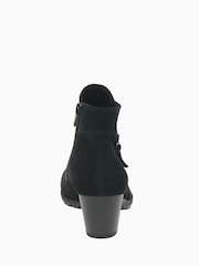 Gabor Olivetti Black Nubuck Oil Ankle Boots - Image 5 of 5