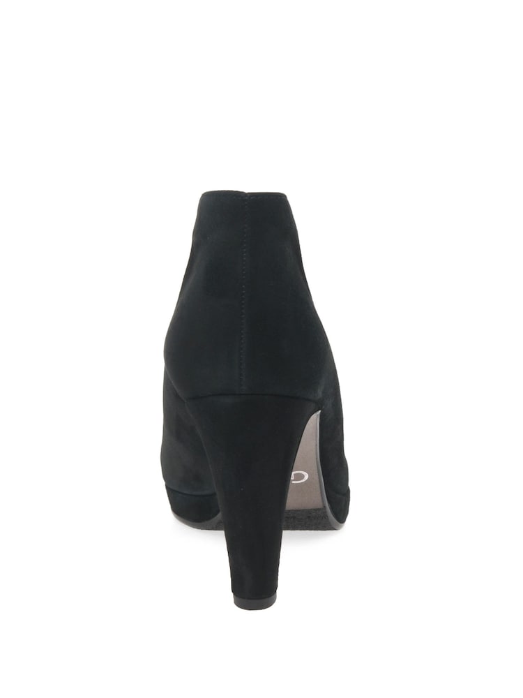 Gabor Amien Black Suede Ankle Shoes - Image 2 of 5