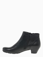 Gabor Heritage Black Leather Ankle Boots - Image 2 of 5