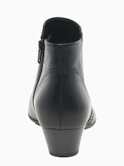Gabor Heritage Black Leather Ankle Boots - Image 5 of 5
